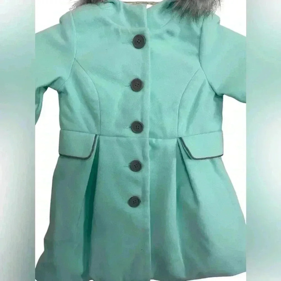 Cat & Jack NWT Girls Mint Green Coat Size 4/5 XS - Picture 1 of 11
